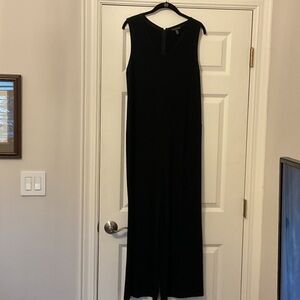 Eileen Fisher Classic Black Sleeveless Jumpsuit